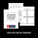 A free worksheet to plan out your next presentation!